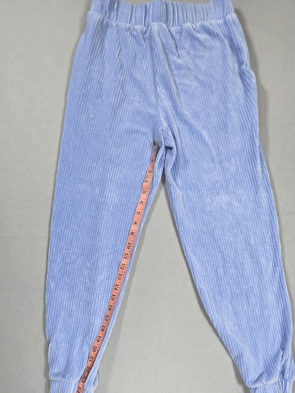 a new day Light Periwinkle Ribbed Velour Joggers